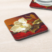 Magnolia zu Red Velvet Martin Johnson Heade Getränkeuntersetzer (Linke Seite)