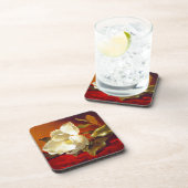 Magnolia zu Red Velvet Martin Johnson Heade Getränkeuntersetzer (Rechte Seite)