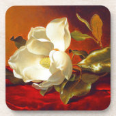 Magnolia zu Red Velvet Martin Johnson Heade Getränkeuntersetzer (Vorderseite)