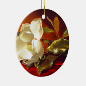 Magnolia zu Red Velvet Martin Johnson Heade Keramik Ornament (Rechts)