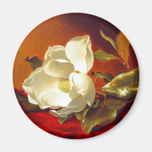 Magnolia zu Red Velvet Martin Johnson Heade Magnet