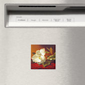 Magnolia zu Red Velvet Martin Johnson Heade Magnet (In Situ (Geschirrspüler))