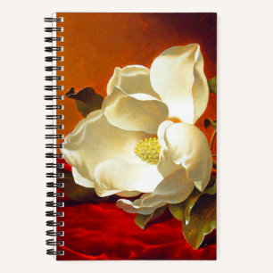 Magnolia zu Red Velvet Martin Johnson Heade Notizblock