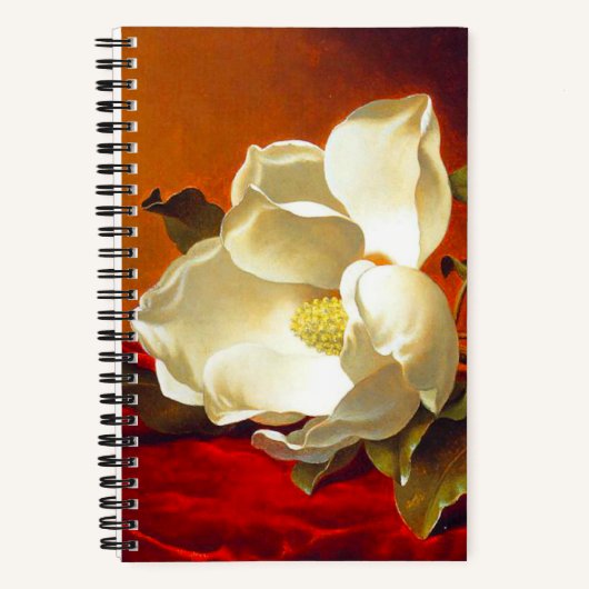 Magnolia zu Red Velvet Martin Johnson Heade Notizblock (Vorderseite)