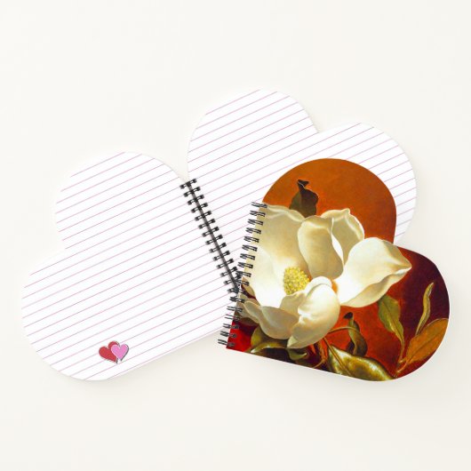 Magnolia zu Red Velvet Martin Johnson Heade Notizblock (Innenseite)