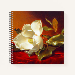 Magnolia zu Red Velvet Martin Johnson Heade Notizblock