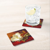 Magnolia zu Red Velvet Martin Johnson Heade Rechteckiger Pappuntersetzer (Vor Ort)