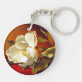 Magnolia zu Red Velvet Martin Johnson Heade Schlüsselanhänger (Rückseite)