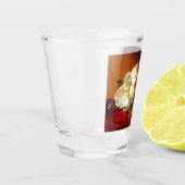 Magnolia zu Red Velvet Martin Johnson Heade Schnapsglas (Links)