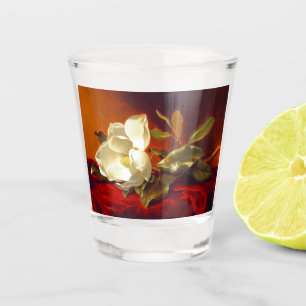 Magnolia zu Red Velvet Martin Johnson Heade Schnapsglas