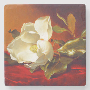 Magnolia zu Red Velvet Martin Johnson Heade Steinuntersetzer