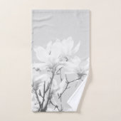 Magnolias Black & White #1 #wall #art Badhandtuch Set (Handtuch)
