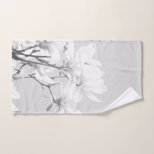 Magnolias Black & White #1 #wall #art Badhandtuch Set (Handtuch)