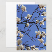 Magnolias blühen briefpapier (Vorne/Hinten)