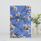 Magnolias blühen briefpapier (Stehend Vorderseite)