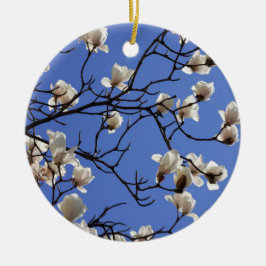 Magnolias blühen keramik ornament