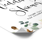 Magnolias & Cotton Garland Polterabend Willkommen Poster (Ecke)