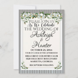 Magnolias - Ein schöner Tag für eine Hochzeit - Ei Einladung