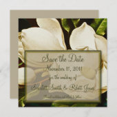 Magnolias Hochzeit Speichern Sie die Datumsanzeige Save The Date (Vorne/Hinten)
