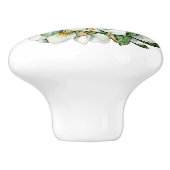 Magnolias-Keramik Keramikknauf (Seitenansicht)