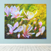 Magnolias Leinwanddruck (Insitu (Holzboden))