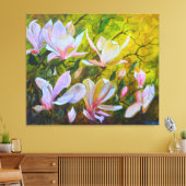 Magnolias Leinwanddruck (Insitu (Wohnzimmer))