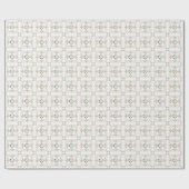 Magnolias | Lilie Pattern - Griechenland | weiß Geschenkpapier (Flach)