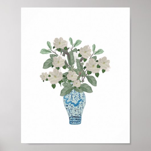 Magnolias Magnolias Dragon Blue Ginger Jars Jar Poster (Vorne)