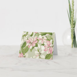 Magnolias-Muttertag im Grünen und Rosa Feiertagskarte