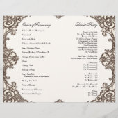 Magnolias n Bird of Paradise - Hochzeitsprogramm (Rückseite)