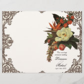 Magnolias n Bird of Paradise - Hochzeitsprogramm (Vorderseite)