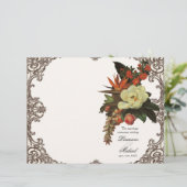 Magnolias n Bird of Paradise - Hochzeitsprogramm (Stehend Vorderseite)