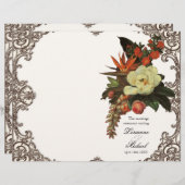 Magnolias n Bird of Paradise - Hochzeitsprogramm (Vorne/Hinten)