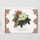 Magnolias n Bird of Paradise - Save the Date Custo (Rückseite)