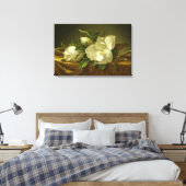 Magnolias on Gold Velvet Cloth by MJ Heade Leinwanddruck (Insitu (Schlafzimmer))
