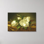 Magnolias on Gold Velvet Cloth by MJ Heade Leinwanddruck (Vorderseite)