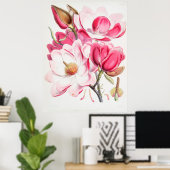 Magnolias Poster (Heimbüro)