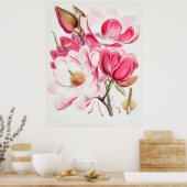 Magnolias Poster (Küche)