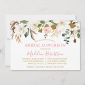 Magnolias Rose Goldene Frische Pasta machen Einladung (Vorderseite)