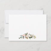 Magnolias-Rose Hochzeitsreise mit dem Wasser RSVP Karte (Rückseite)