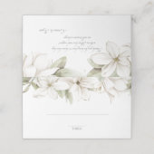 Magnolias-Sitzplätze Platzkarte (Außenseite Aufgefaltet)