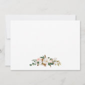 Magnolias Watercolor Rose Brautparty Einladung (Rückseite)