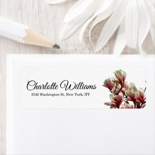 Magnolias White Minimalistisch Elegante Modernes F (Insitu)