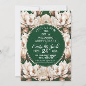 Magnolias zum 55. Hochzeitstag Einladung (Vorderseite)