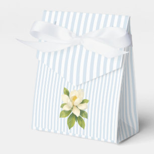 Magnolie Blume Blaue Streifen Preppy Geschenkschachtel