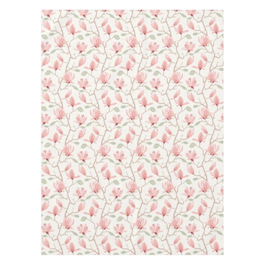 Magnolie Drift Soft Pink Tischdecke (Vorderseite)