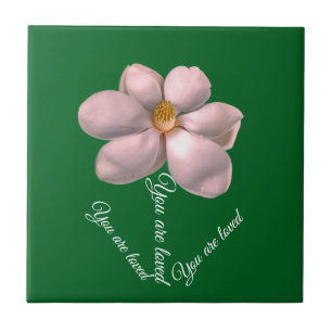 Magnolie. Du wirst geliebt Fliese