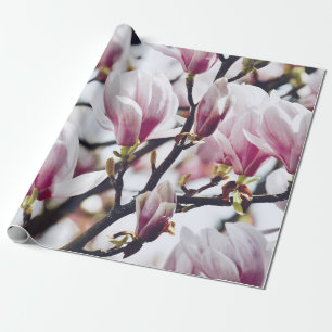 Magnolie Florale Botanische Blüten Vintage Antik Geschenkpapier