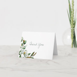 Magnolie Greenery-Brautjungfernparty Dankeskarte