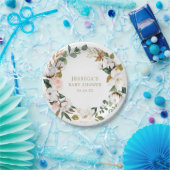 Magnolie Grüne Papierplatten Pappteller (Party)